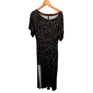 Free People Black Floral Maxi Dress